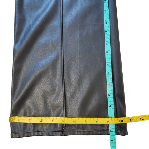 Wild Fable Faux Leather Pants Black 8 - Picture 6 of 9